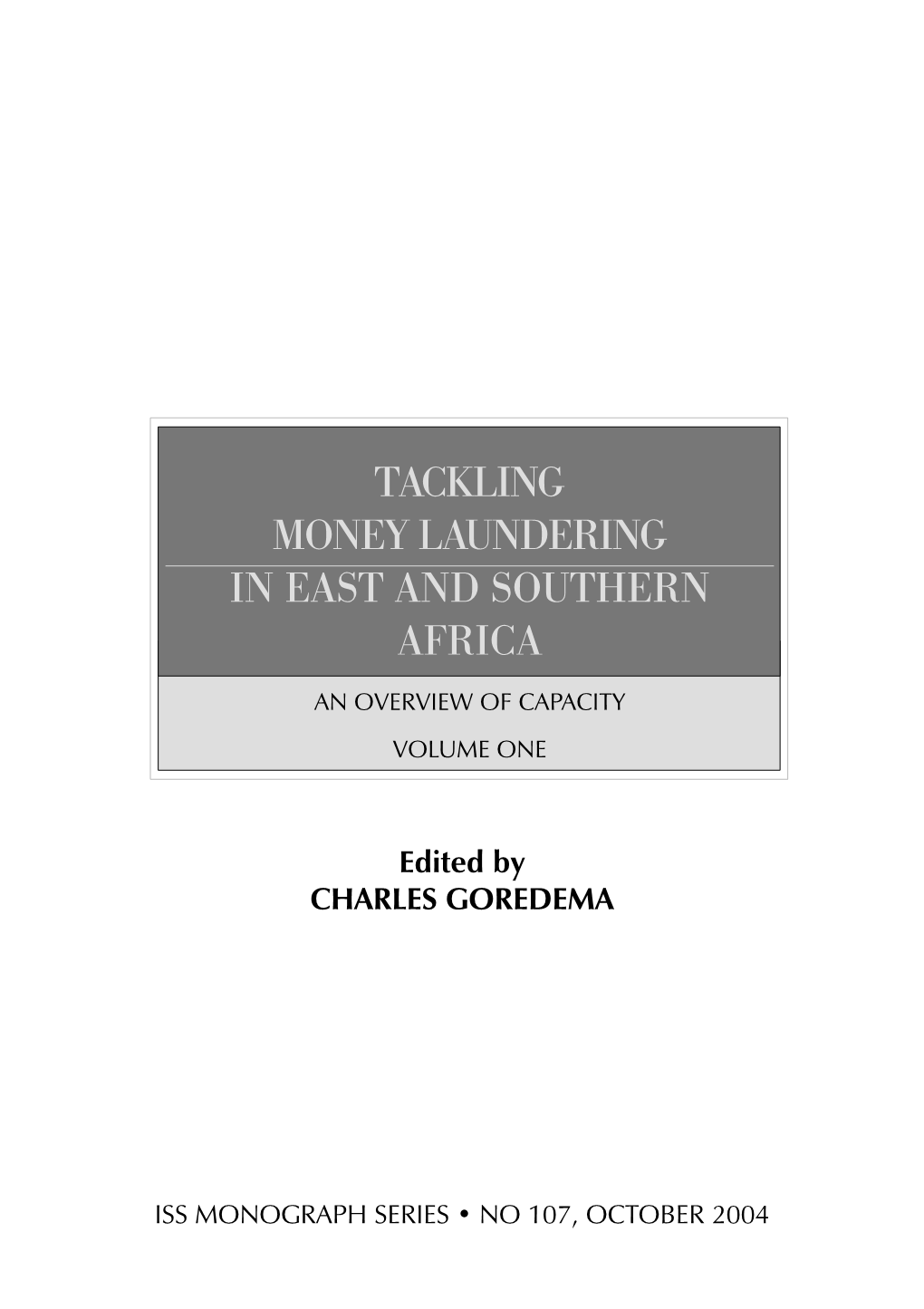 Tackling Money Laundering in East and Southern Africa
