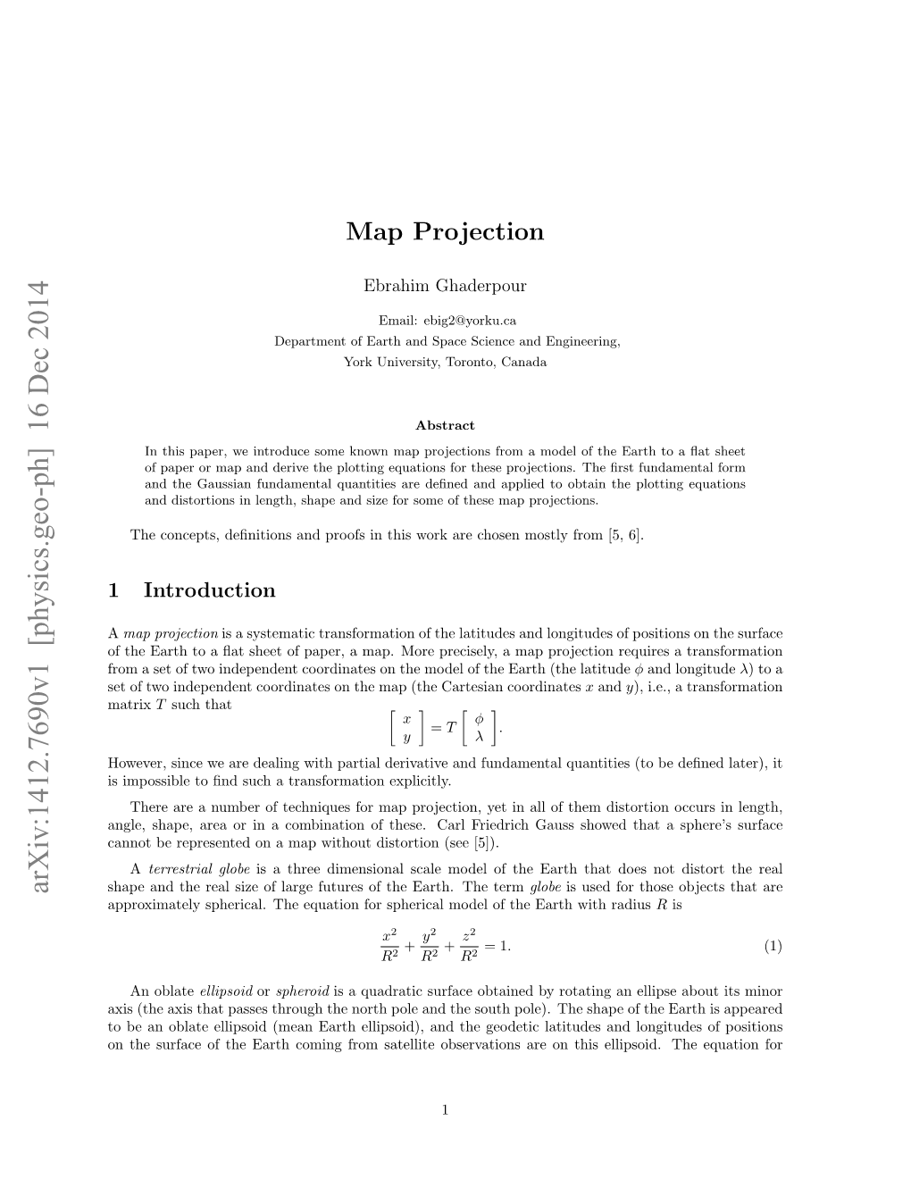 Map Projection