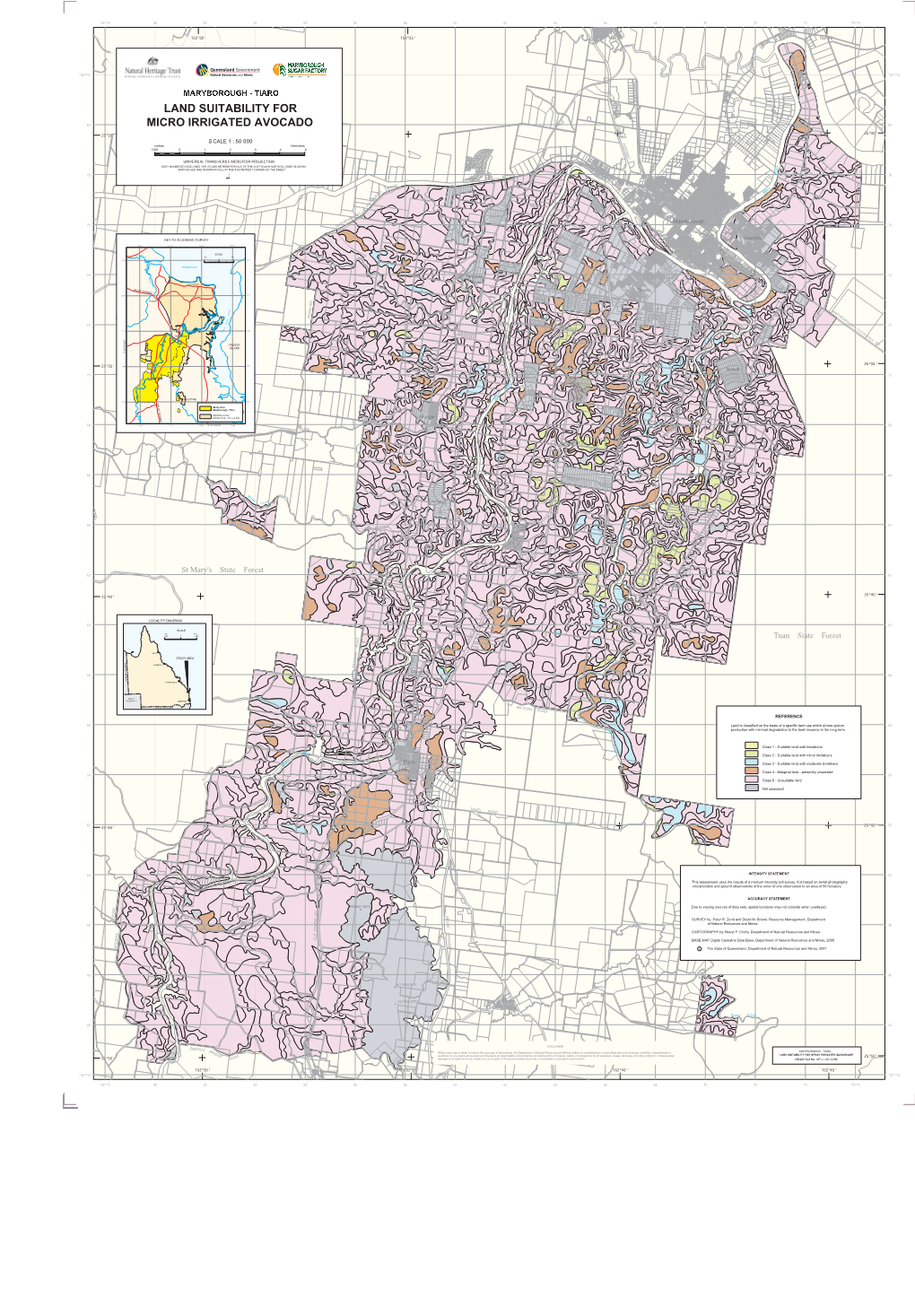 Maryborough-Tiaro Land Suitability for Micro Irrigated Avocado