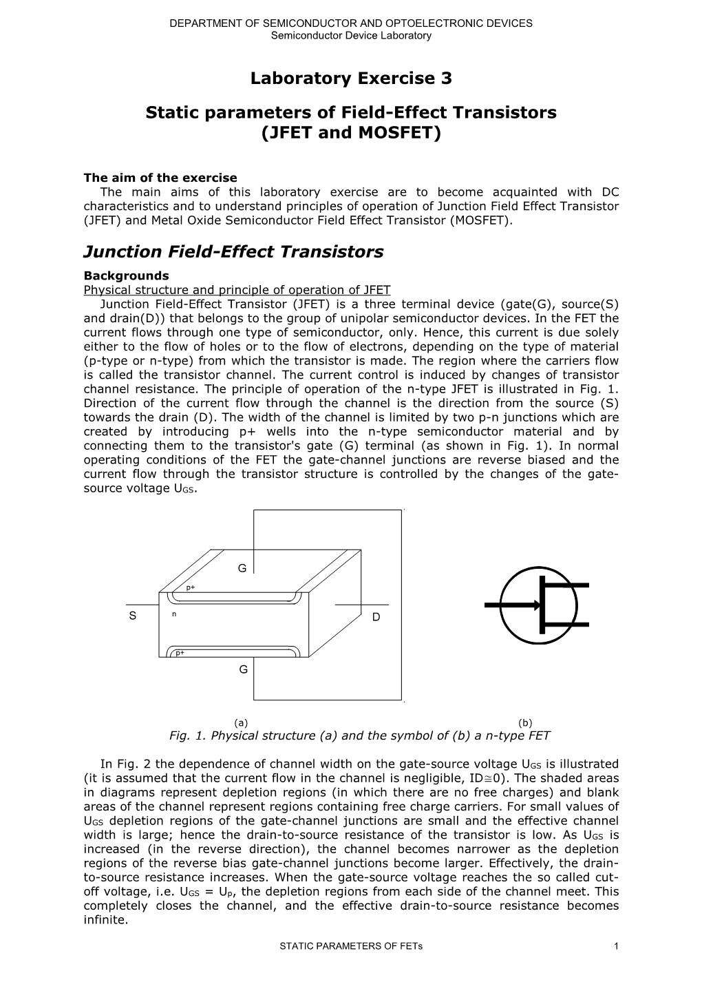 JFET and MOSFET)