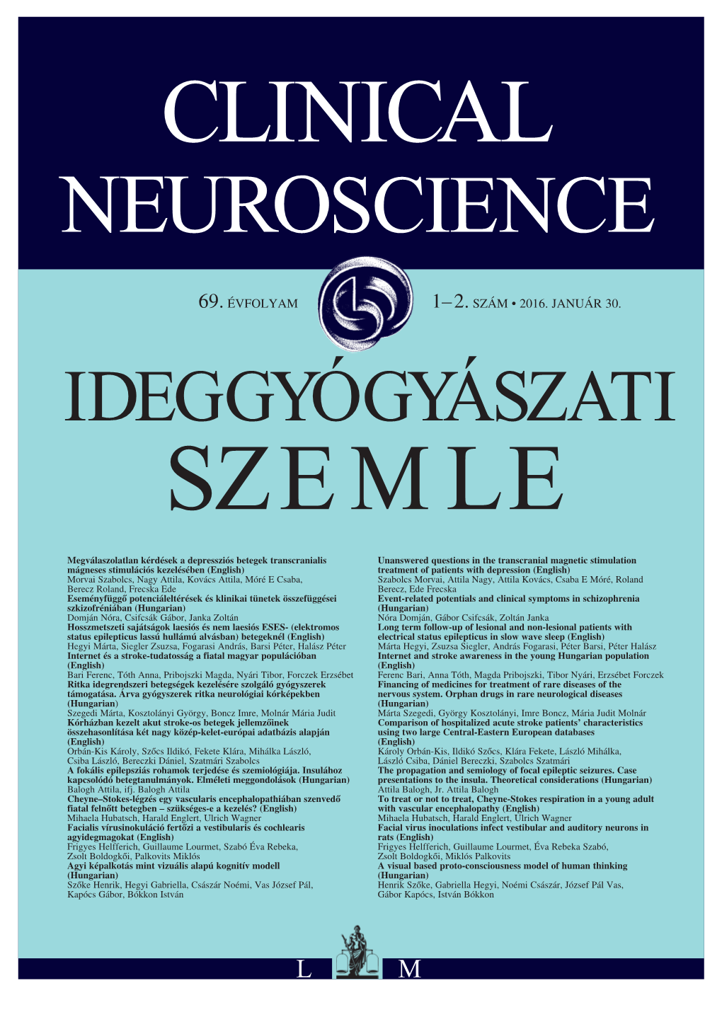 Neuroscience 2016;69(1–2):1–72