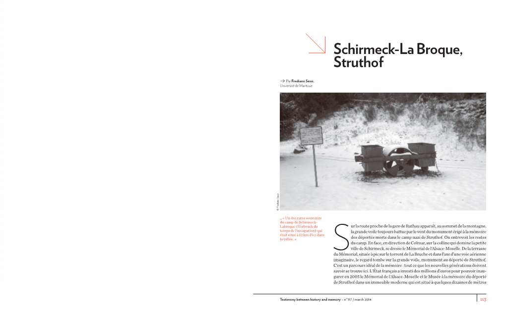 Schirmeck-La Broque, Struthof
