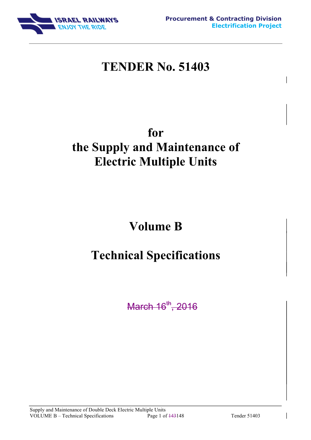 Technical Specification S