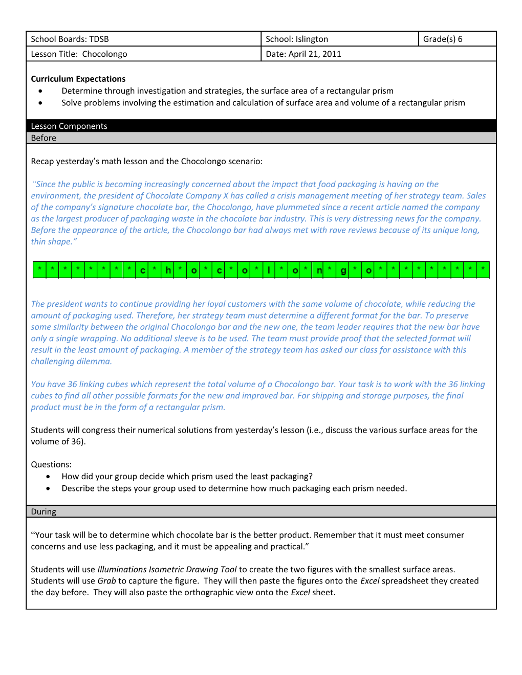 Setting Learning Achievement Targets