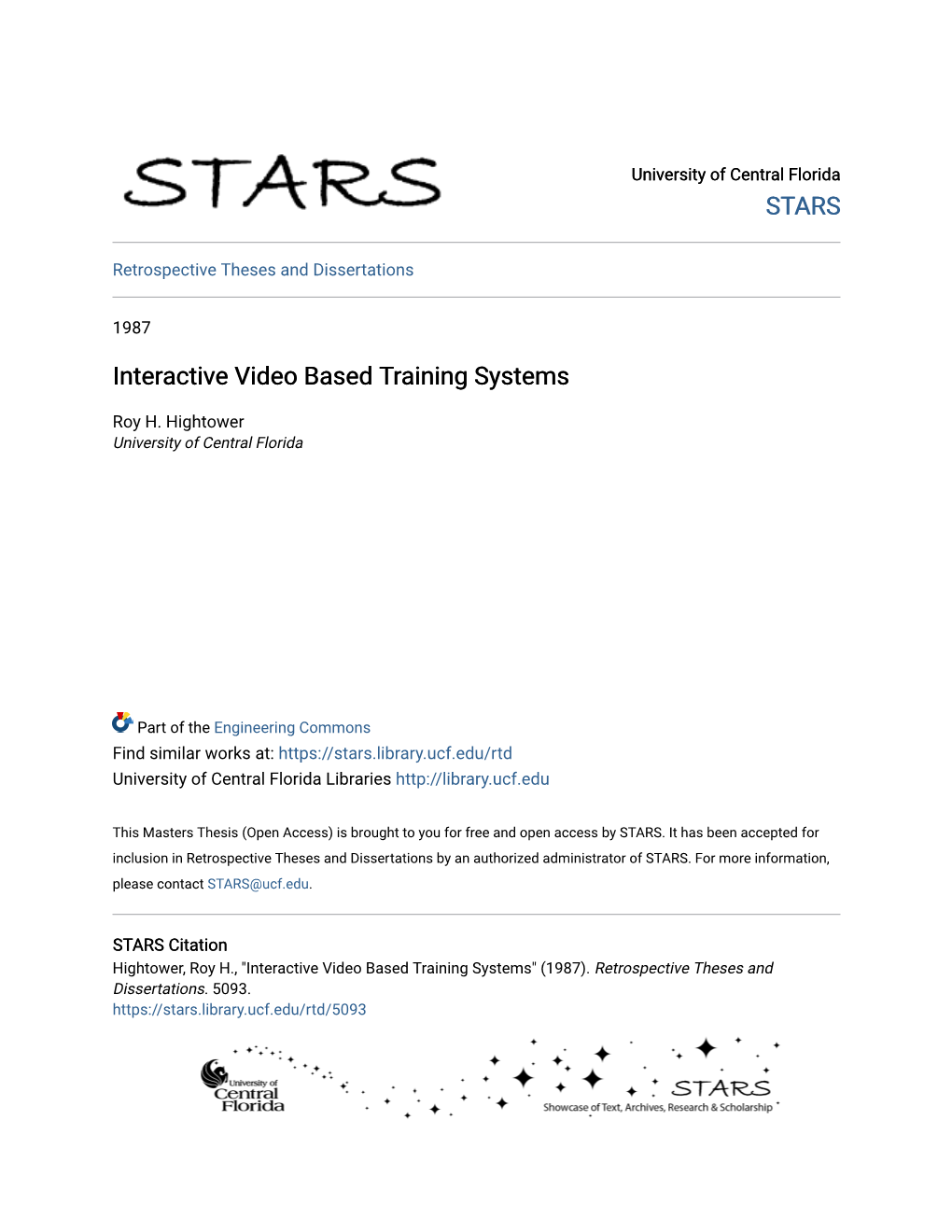 Interactive Video Based Training Systems