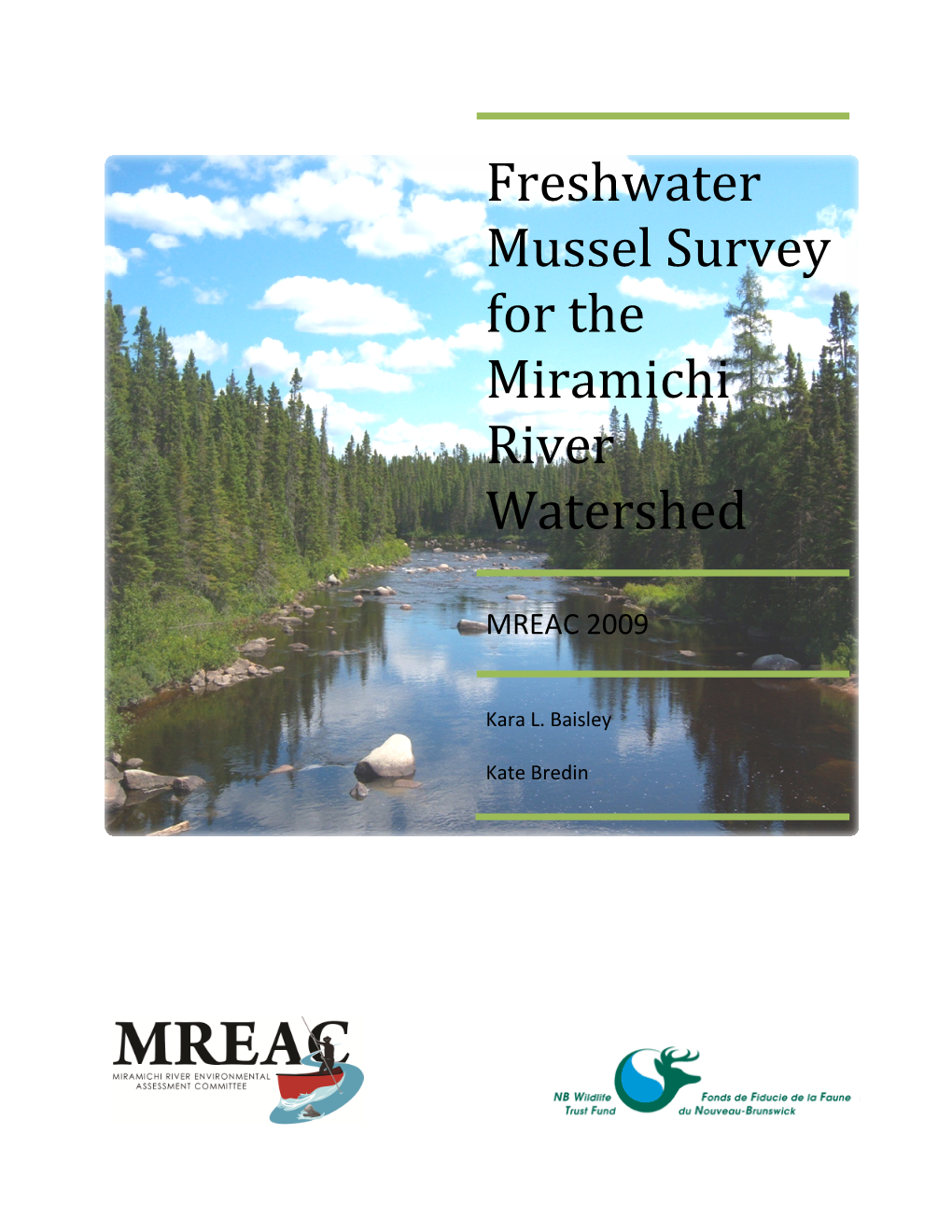 Freshwater Mussel Survey for the Miramichi River Watershed