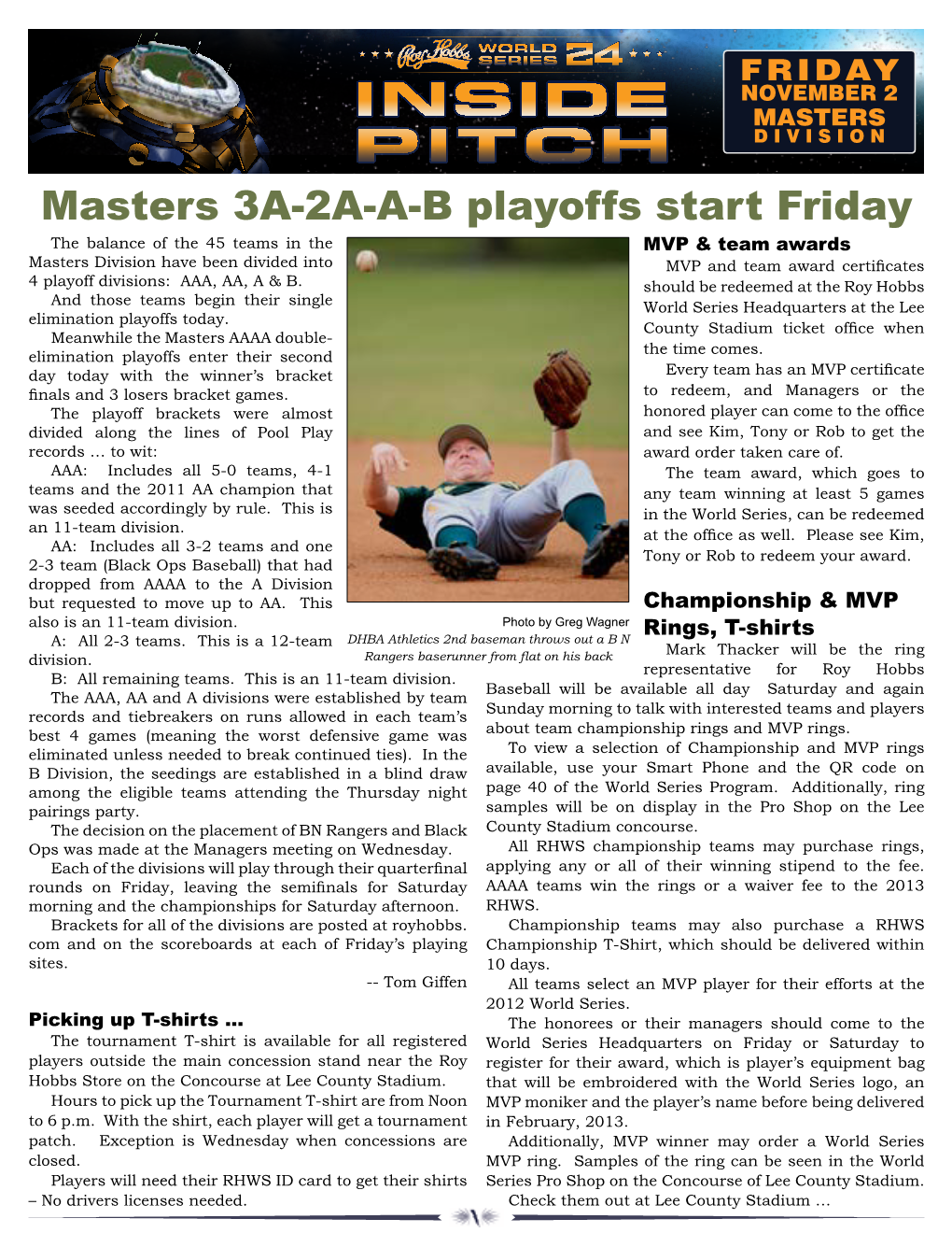 Masters 3A-2A-A-B Playoffs Start Friday