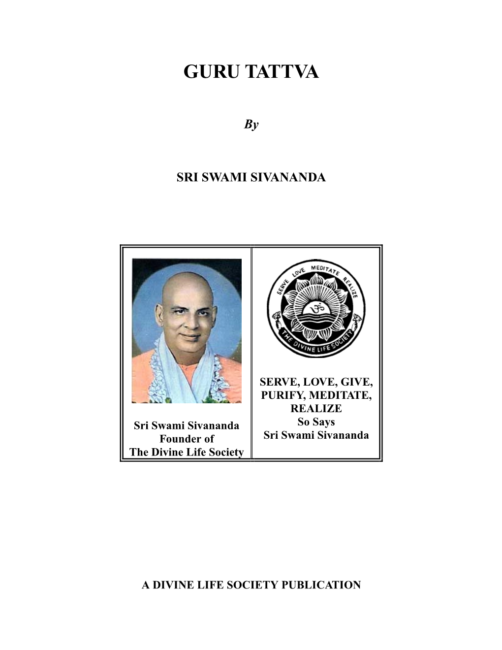 Sri Swami Sivananda