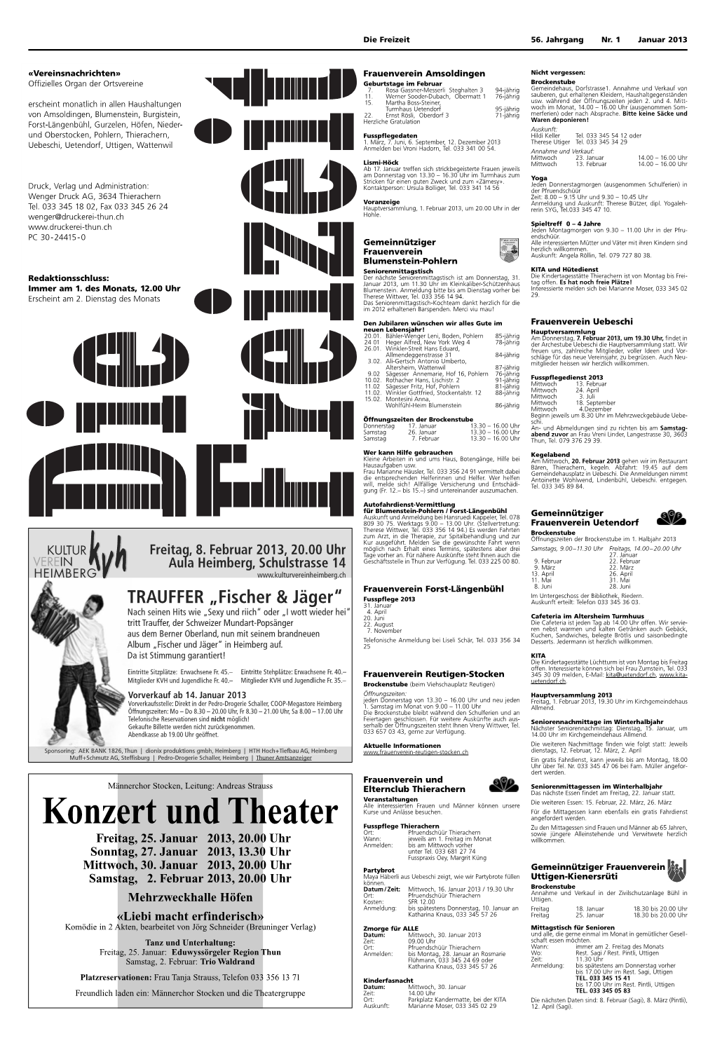Konzert Und Theater