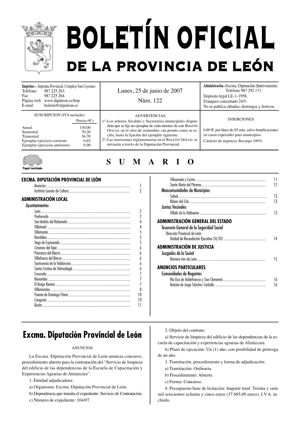 De La Provincia De León