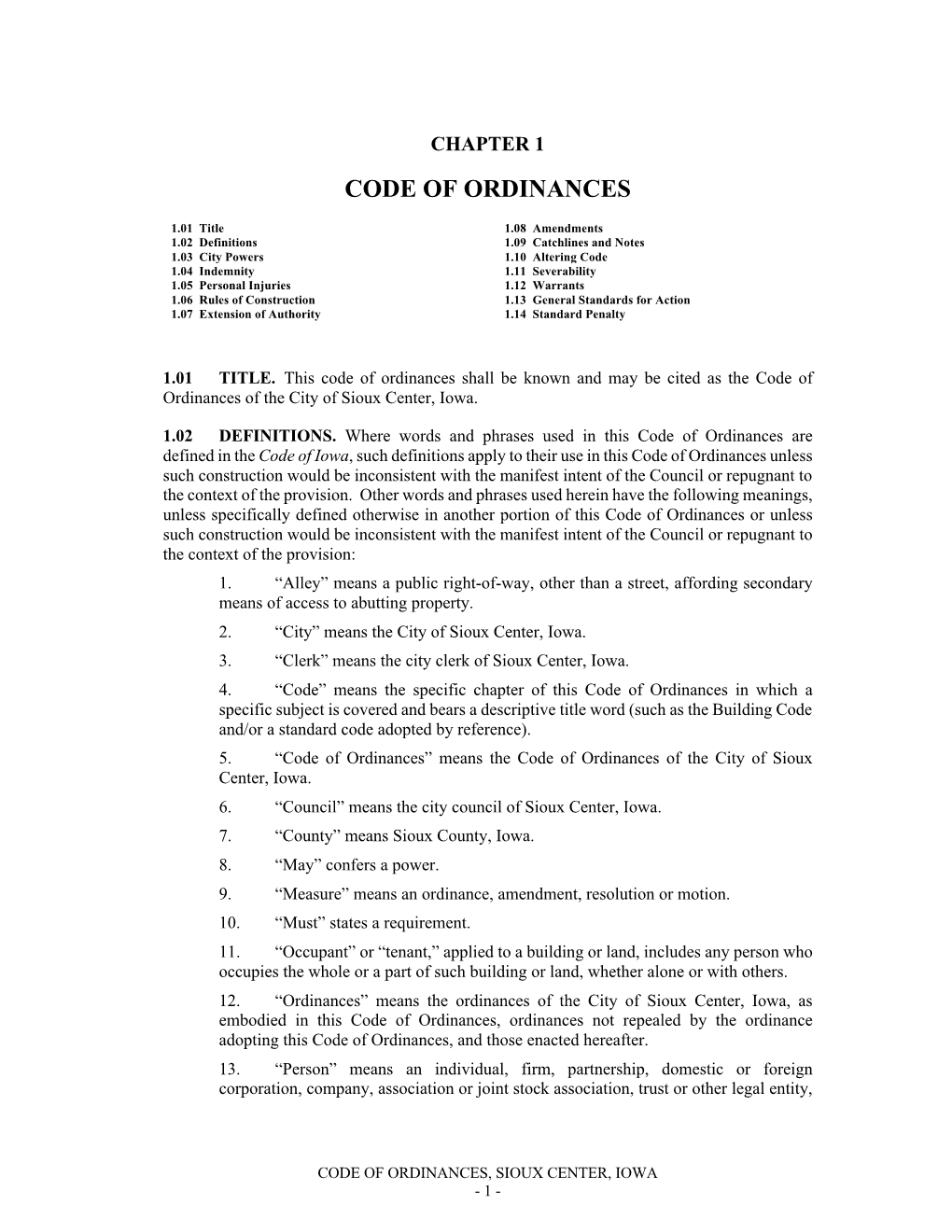 Code of Ordinances (PDF)