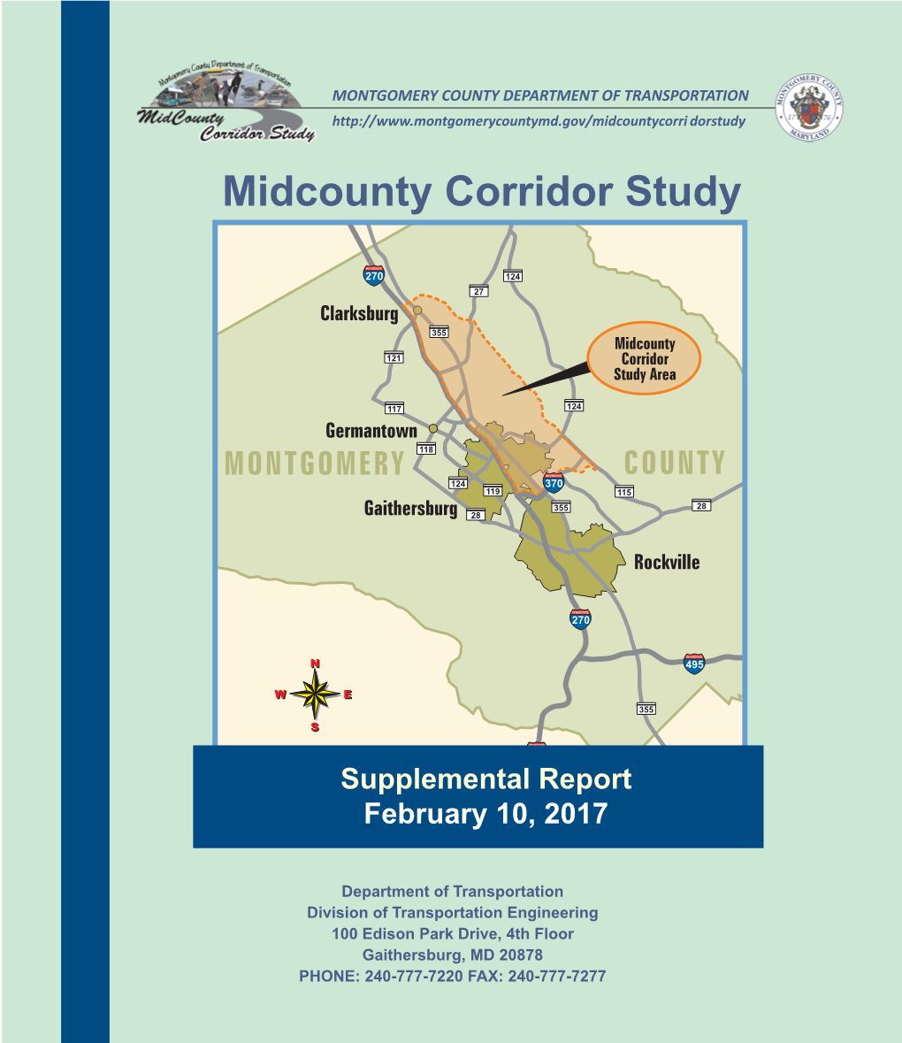 Midcounty Corridor Study Supplemental Report