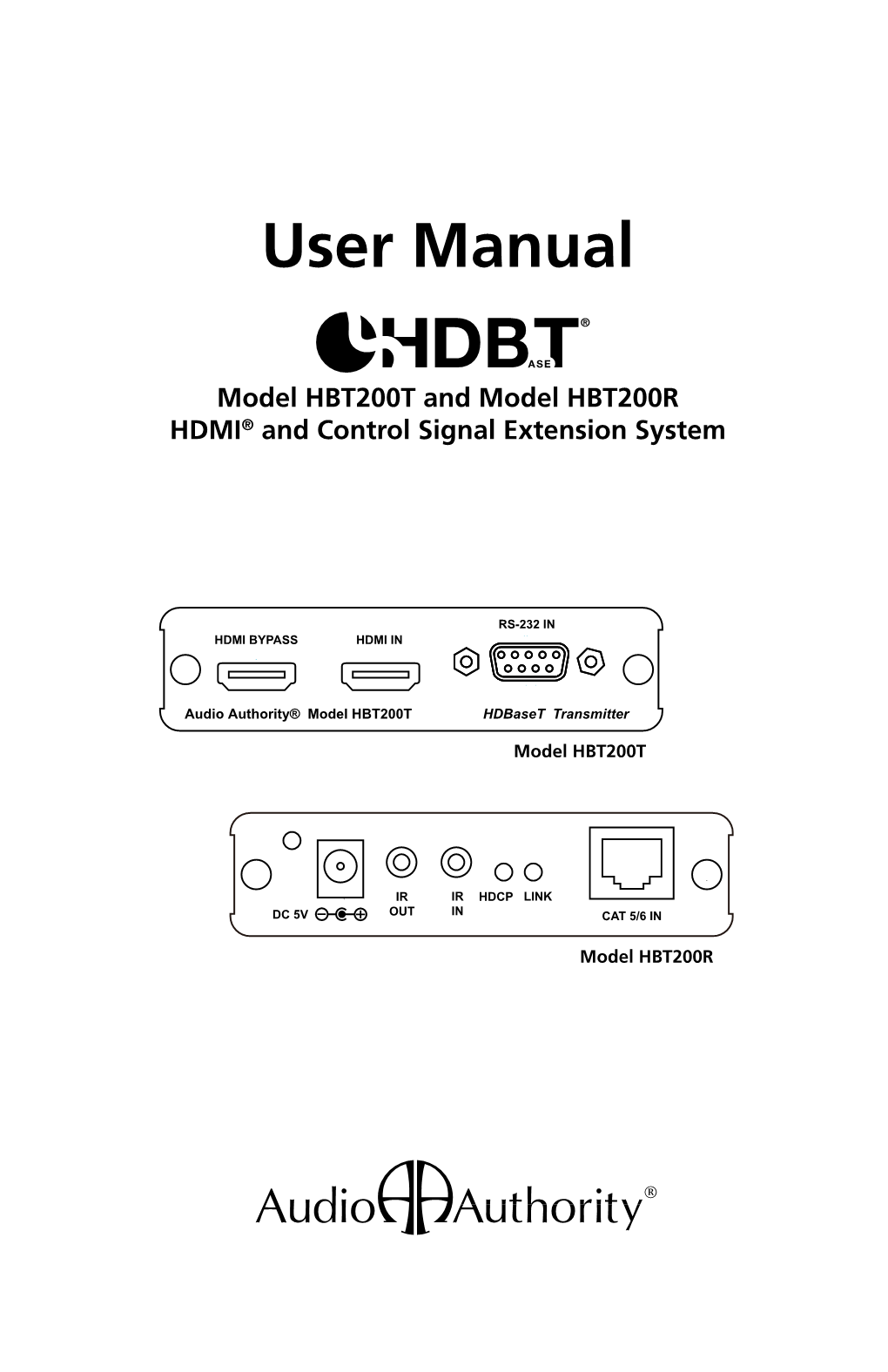 Manualrs-232 in HDMI BYPASS HDMI IN