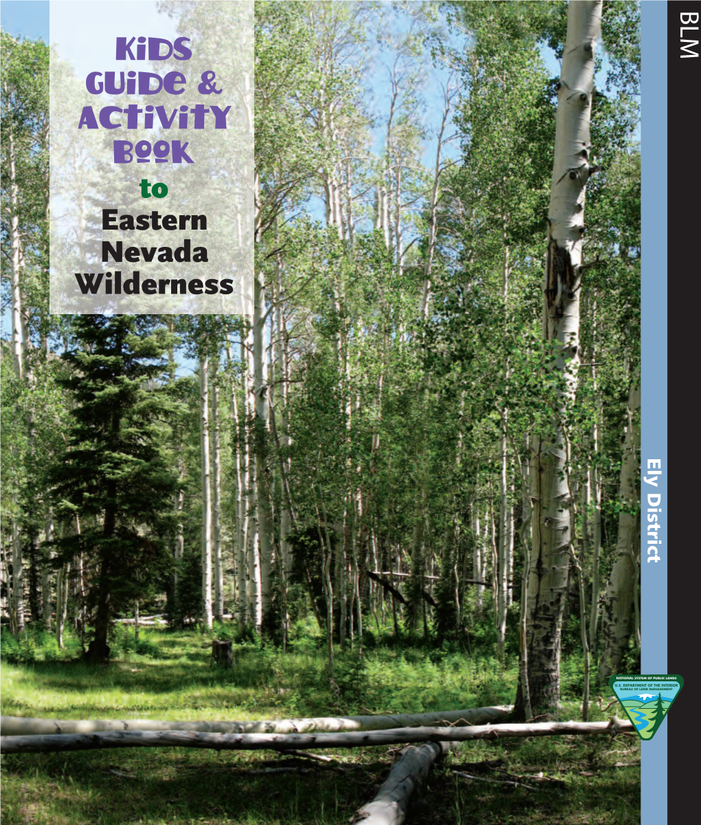 Kids Guide and Activity Book to Eastern Nevada Wilderness