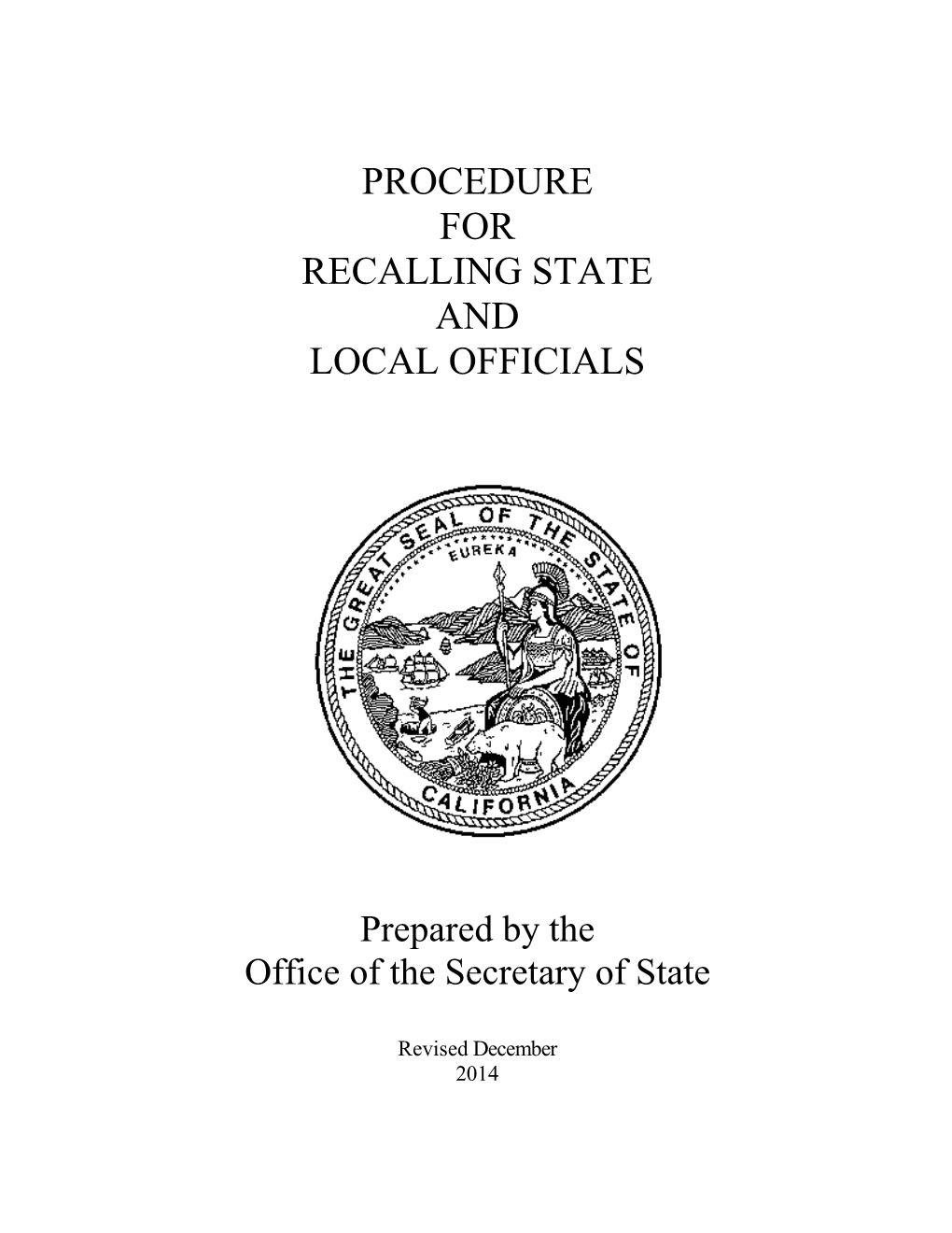 Procedure for Recalling State and Local Officials