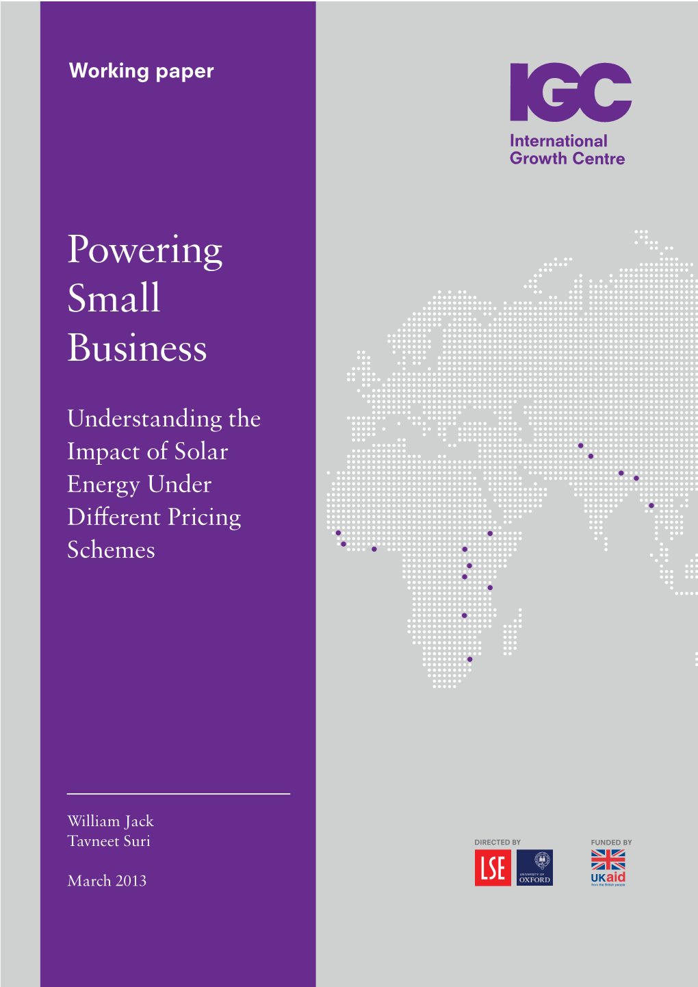 Powering Small Business: Understanding the Impact of Solar Energy Under Different Pricing Schemes