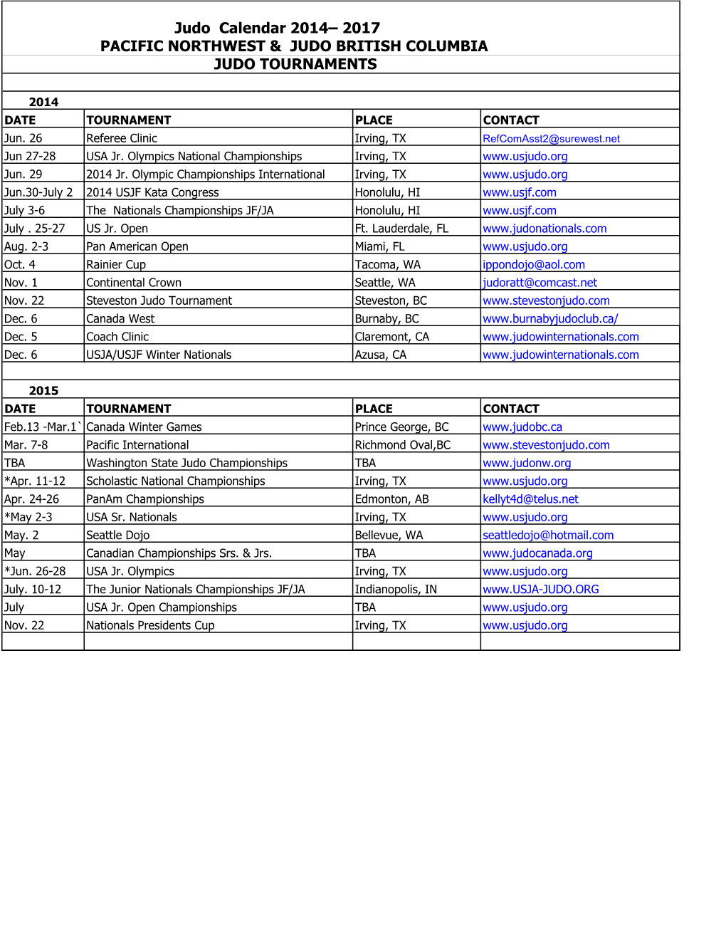 Tournament Schedule.Xlsx