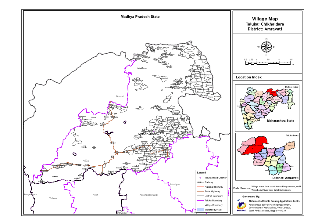 Village Map Taluka: Chikhaldara District: Amravati