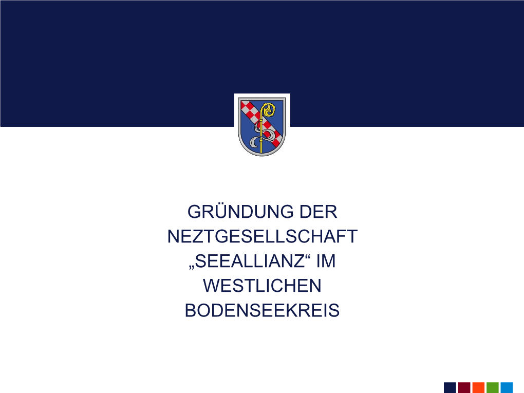 Gründung Der Neztgesellschaft „Seeallianz“ Im Westlichen Bodenseekreis