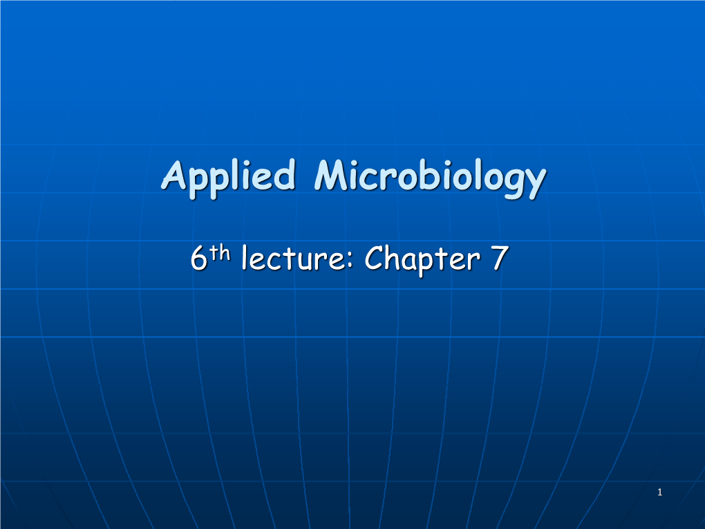 Applied Microbiology