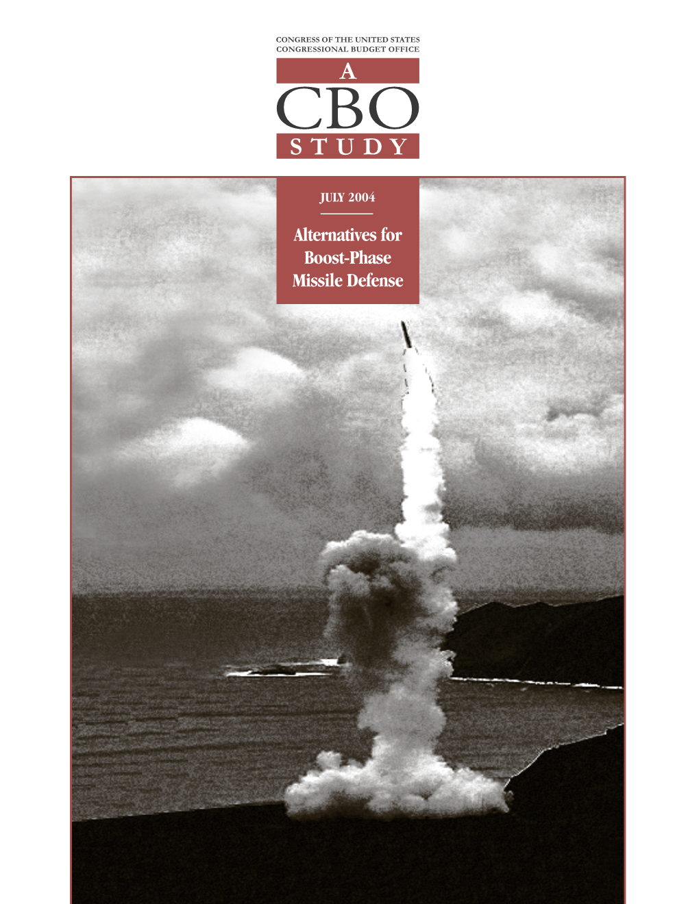 Alternatives for Boost-Phase Missile Defense