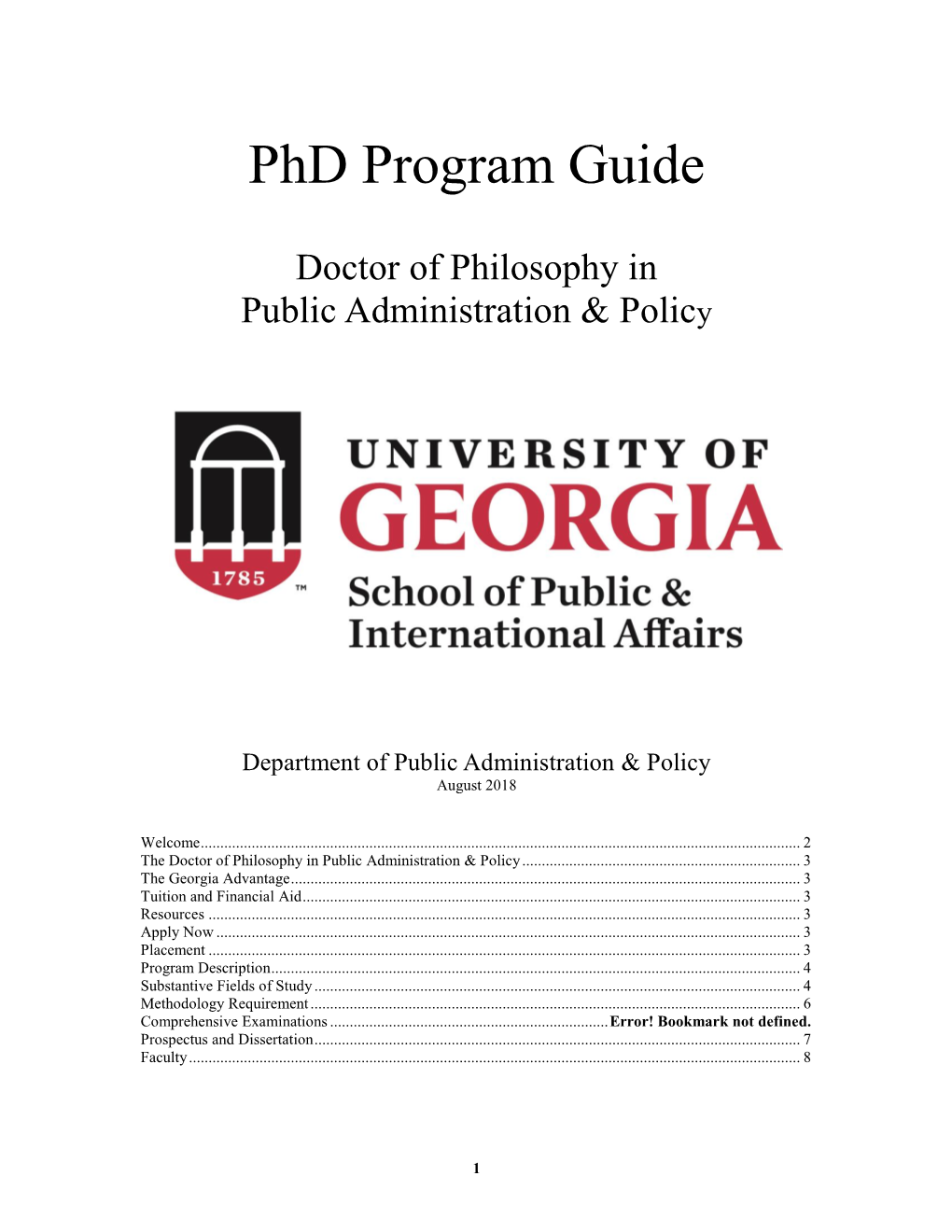Phd Program Guide