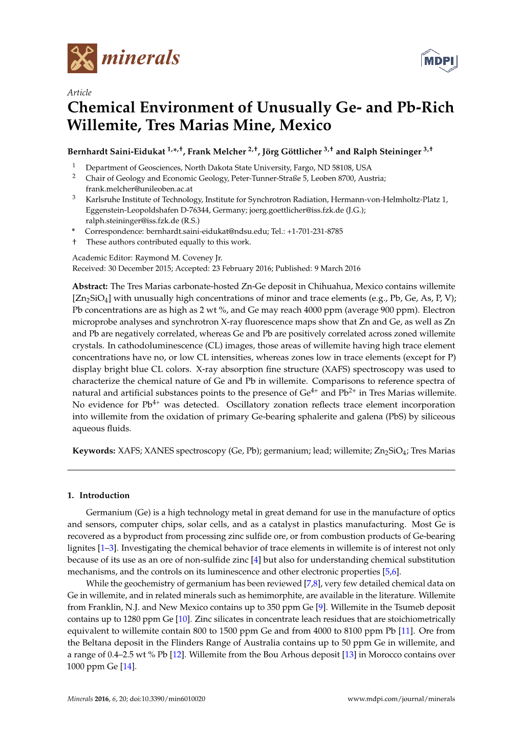 And Pb-Rich Willemite, Tres Marias Mine, Mexico