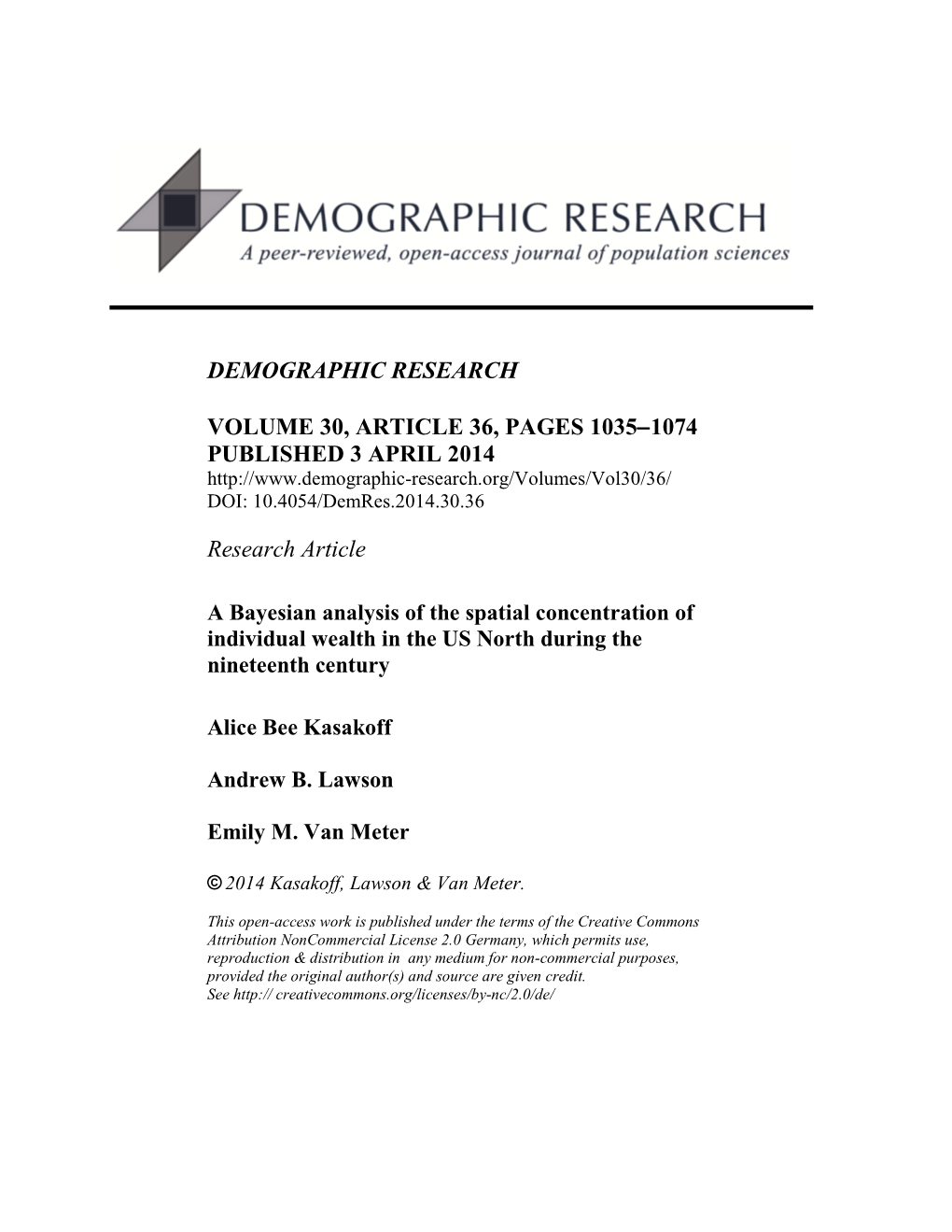 A Bayesian Analysis of the Spatial Concentration of Individual Wealth in the US North During the Nineteenth Century