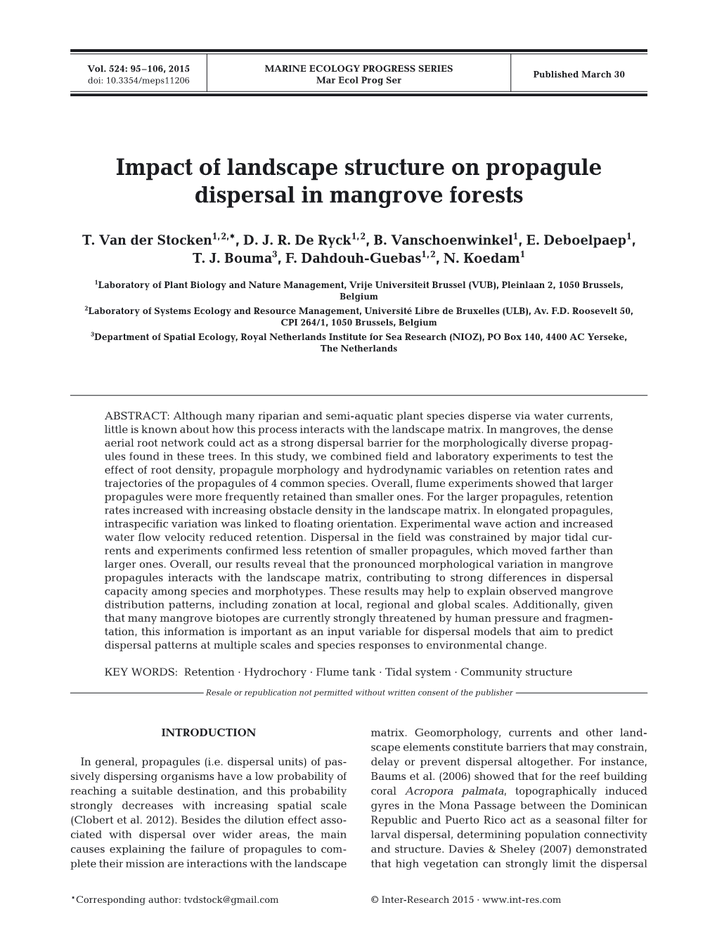 Marine Ecology Progress Series 524:95