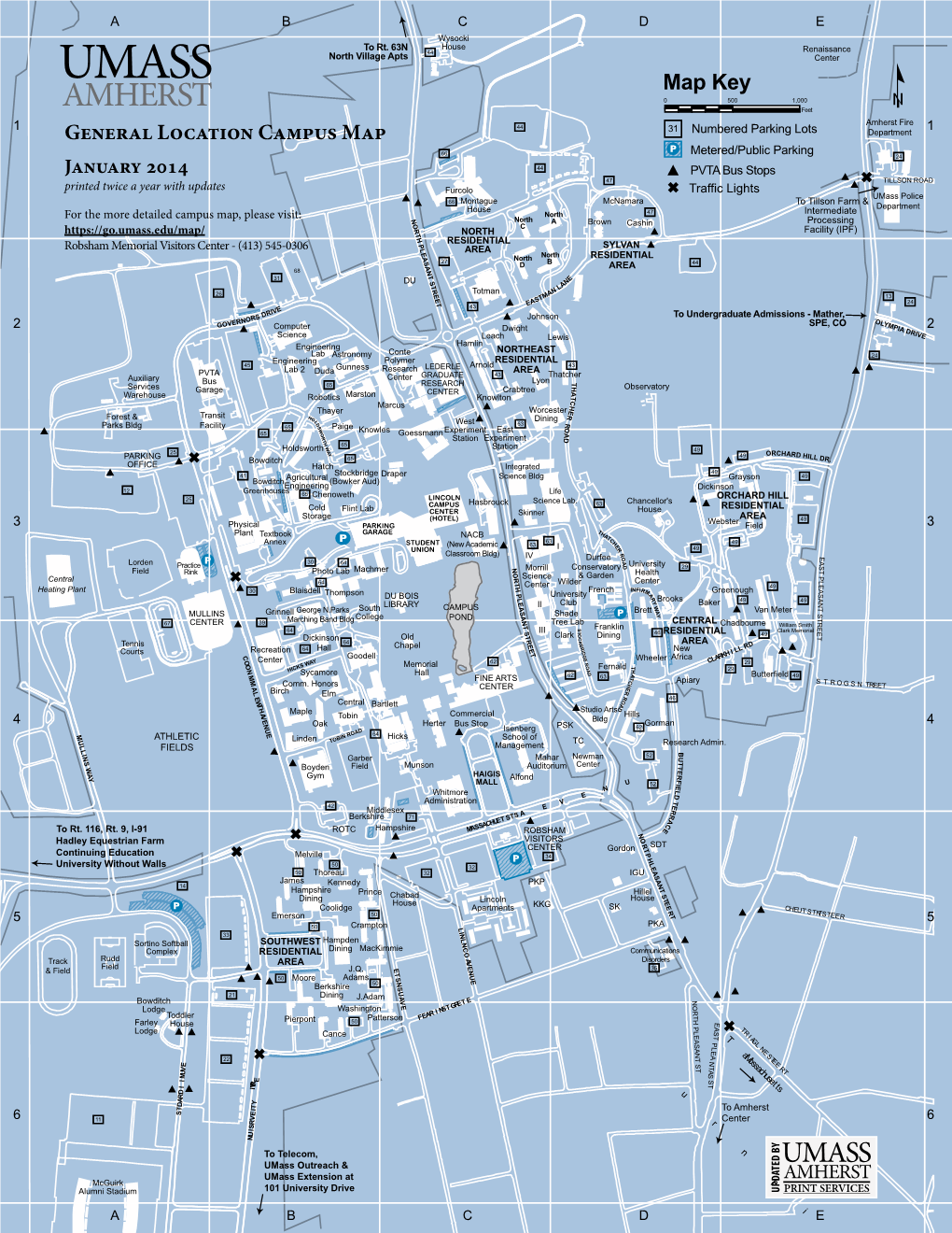 Map Key General Location Campus