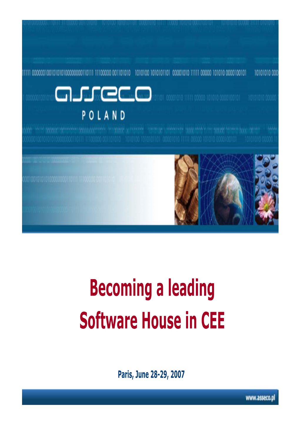 Becoming a Leading Software House in CEE