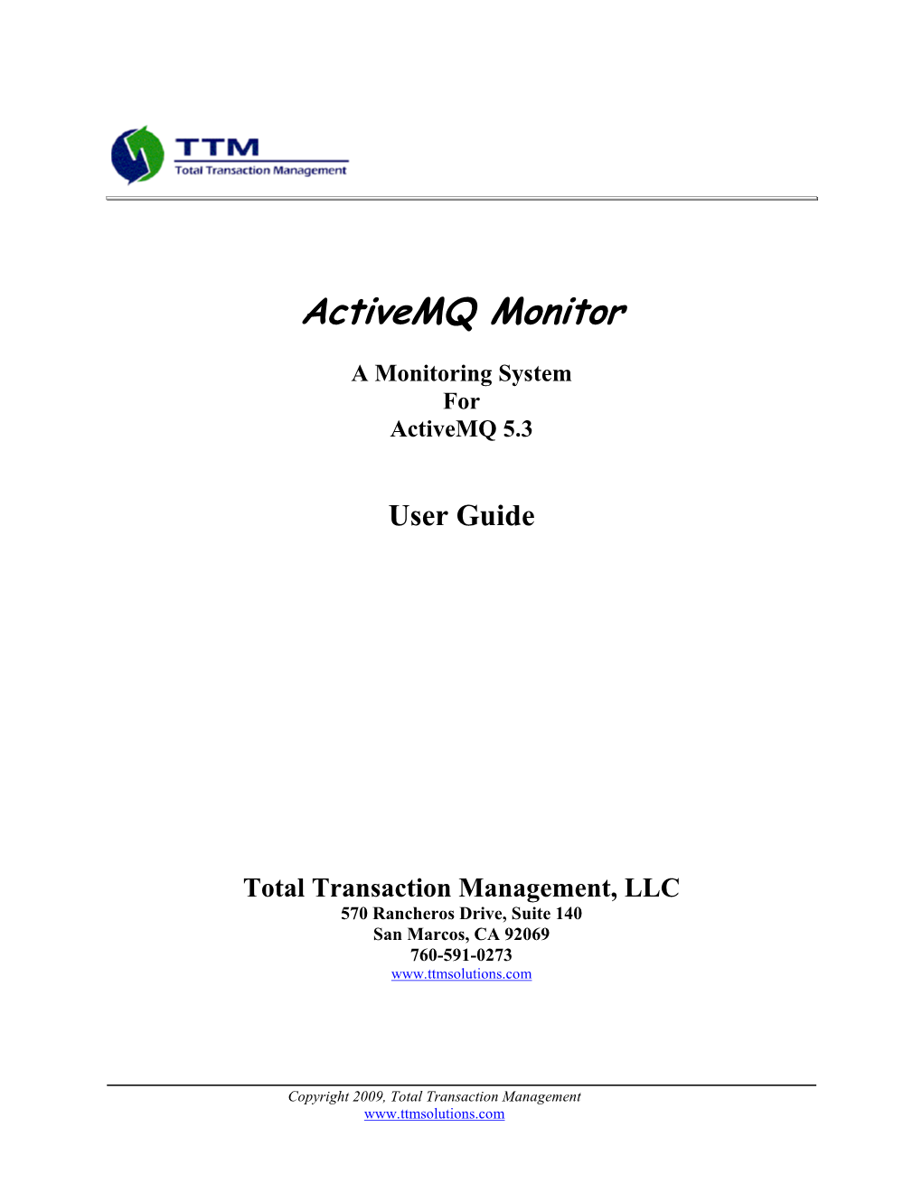 A Monitoring System for Activemq 5.3