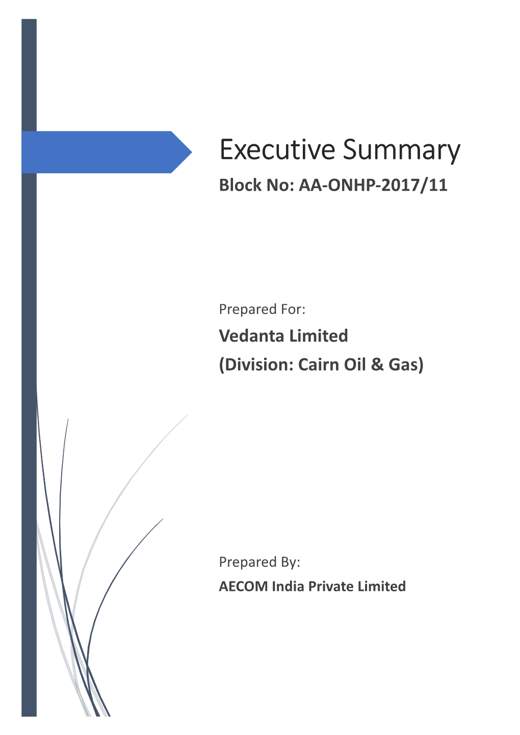 Executive Summary Block No: AA-ONHP-2017/11