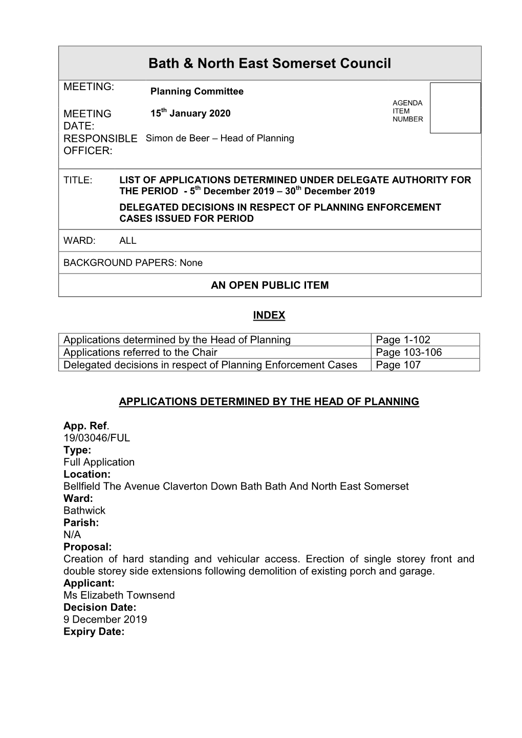 Bath & North East Somerset Council