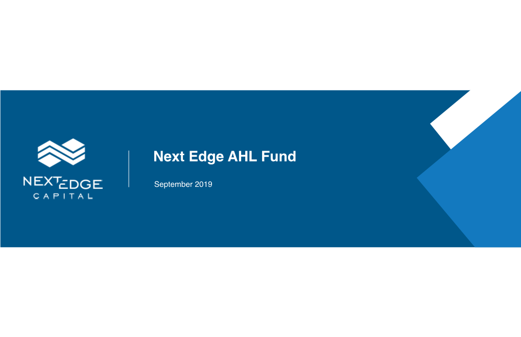 Next Edge AHL Fund