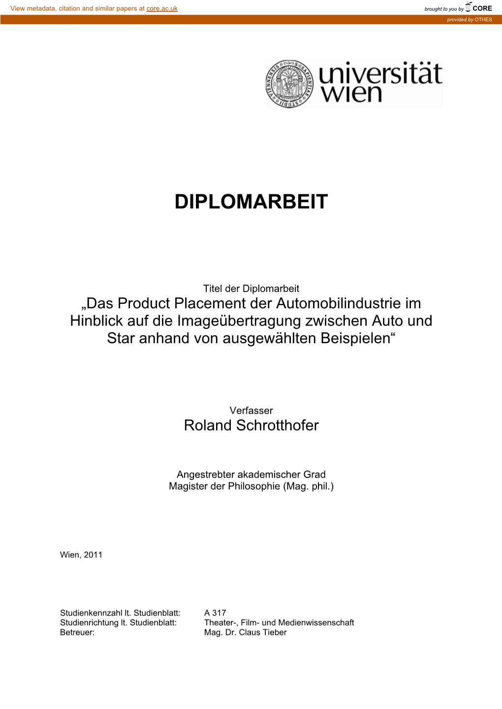 Diplomarbeit