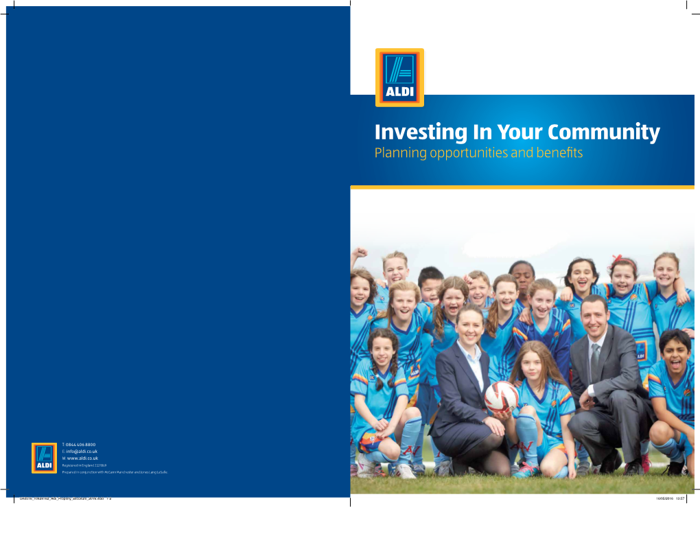 Investing in Your Community Planning Opportunities and Benefits