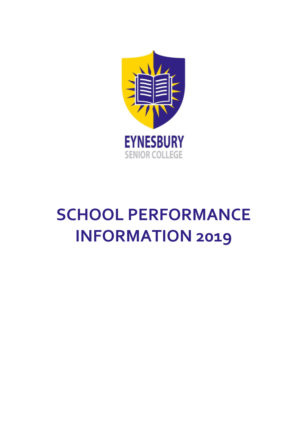 School Performance Information 2019
