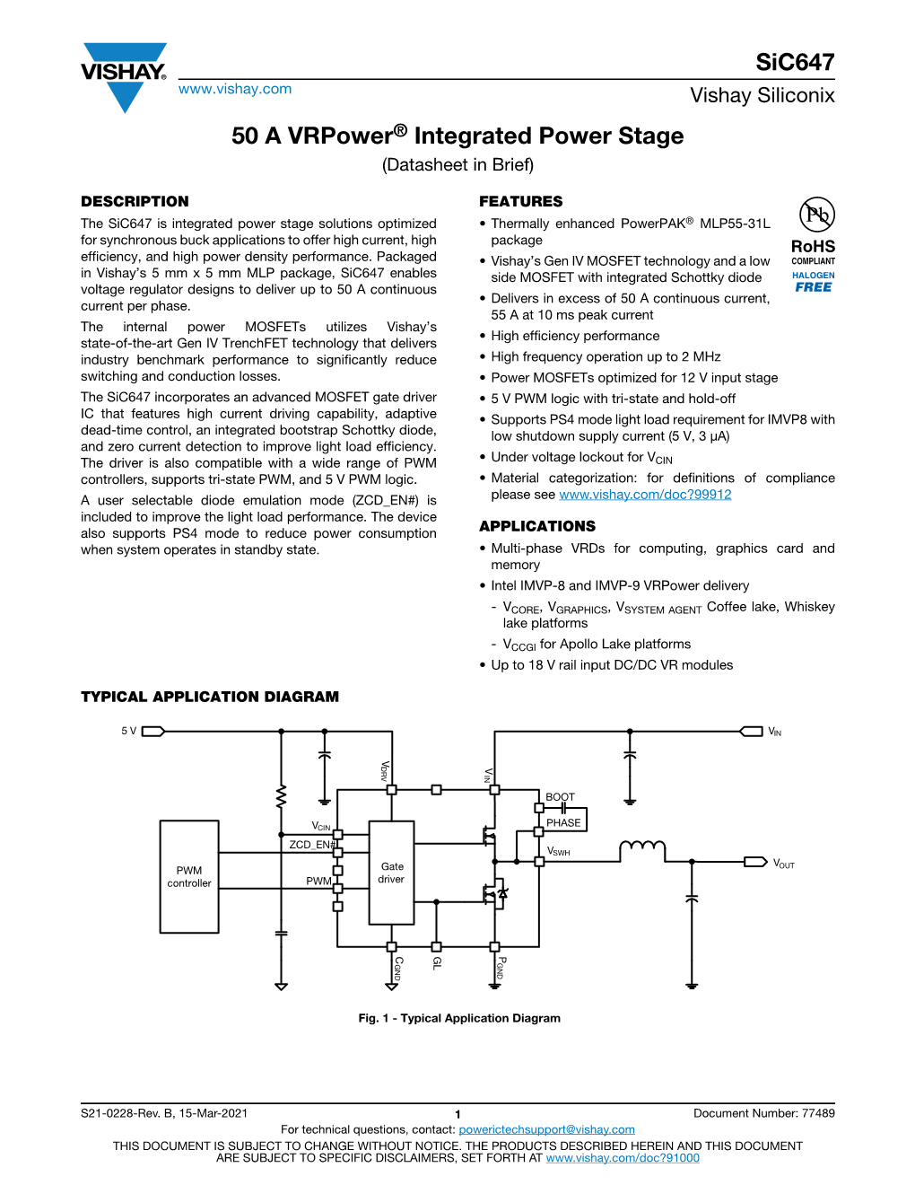 Datasheet in Brief)