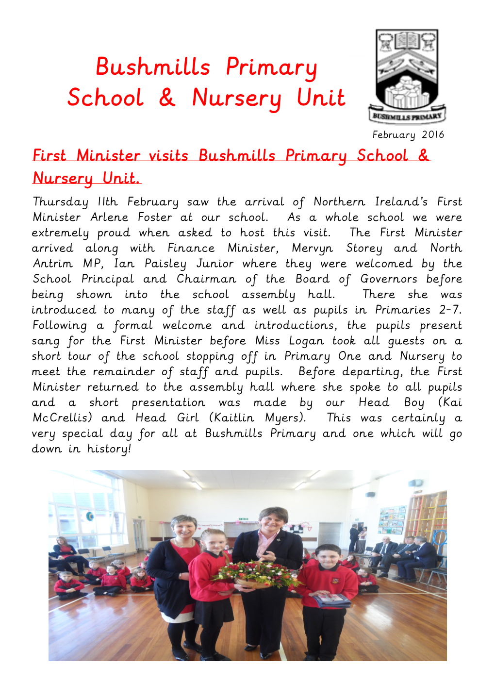 Bushmills Primary School & Nursery Unit