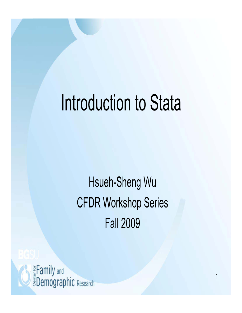 Introduction to Stata