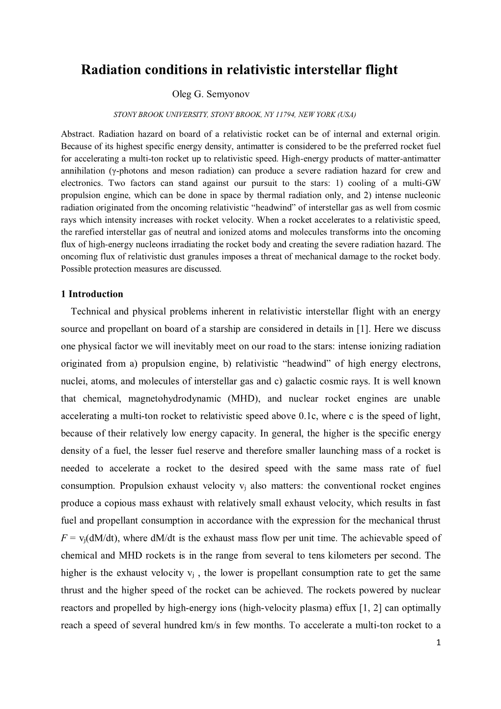 Radiation Conditions in Relativistic Interstellar Flight