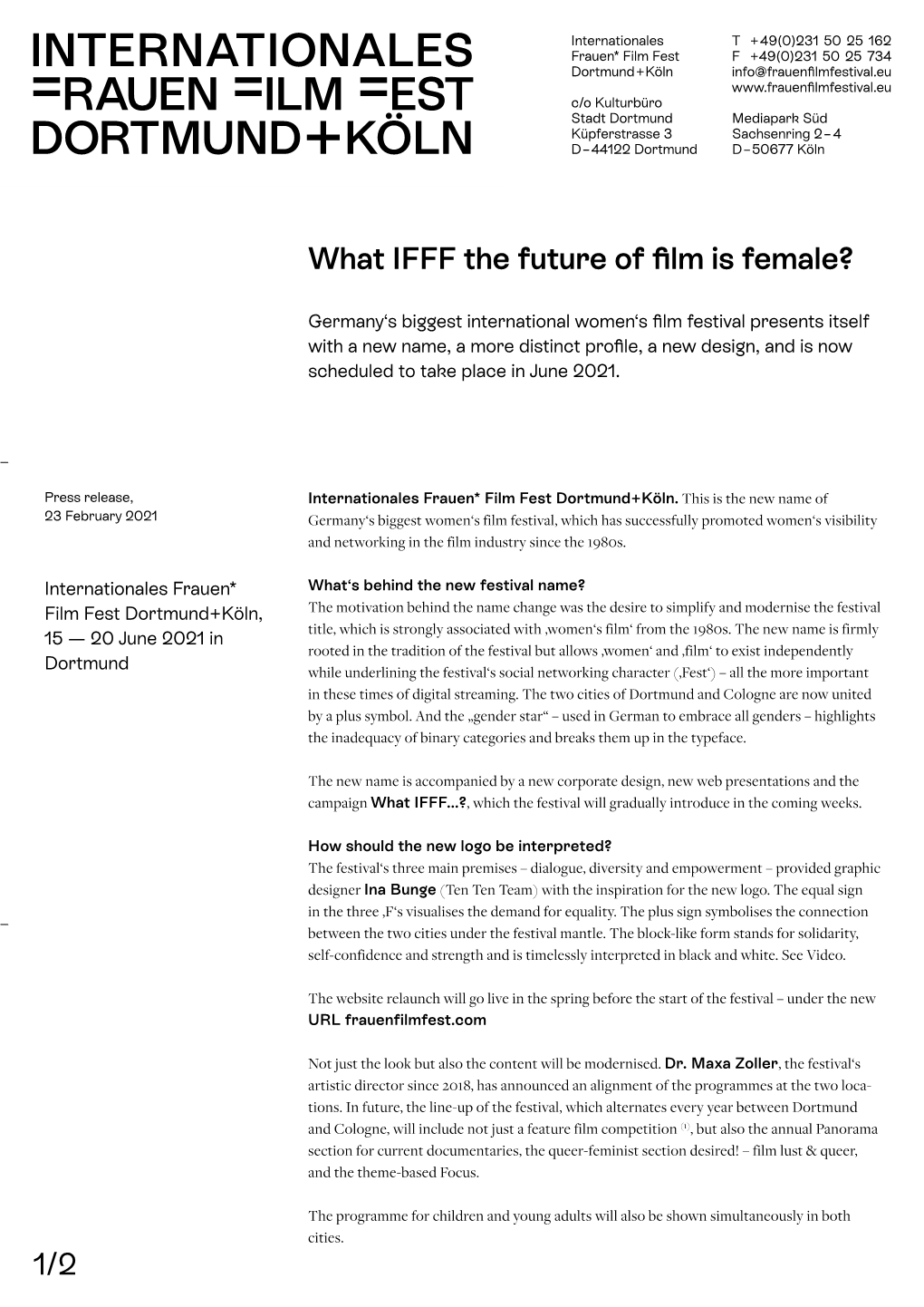 What IFFF the Future of Film Is Female?