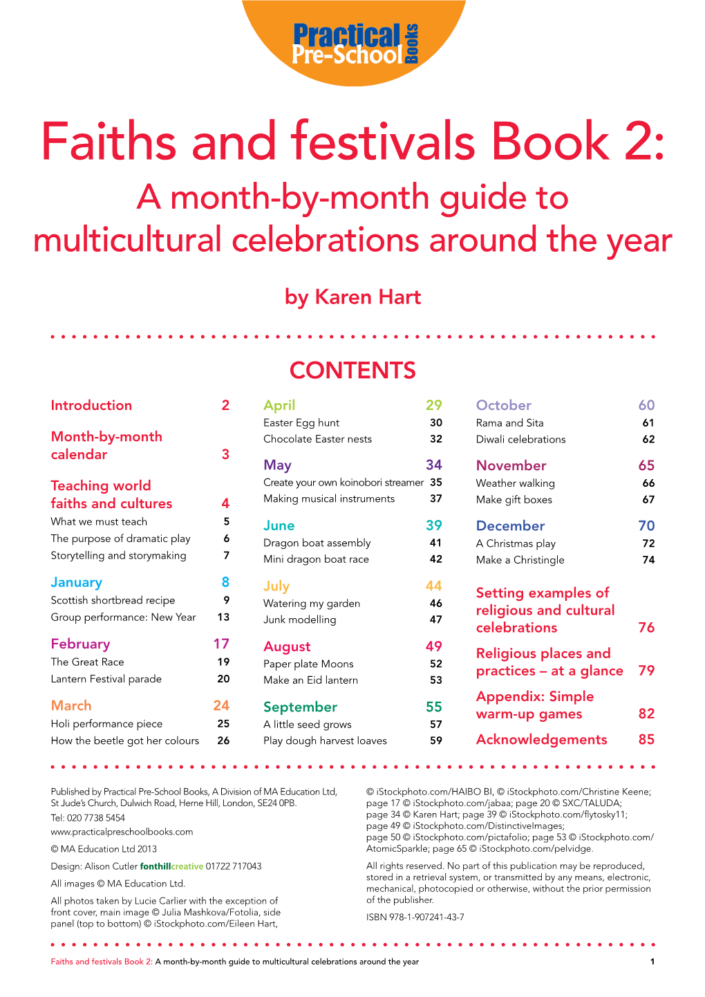 Faiths and Festivals Book 2: a Month-By-Month Guide to Multicultural Celebrations Around the Year