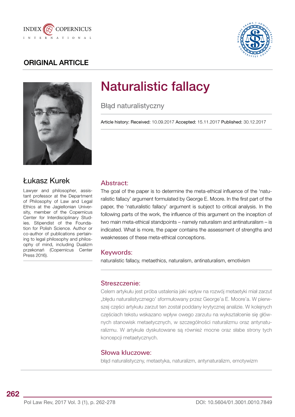 Naturalistic Fallacy