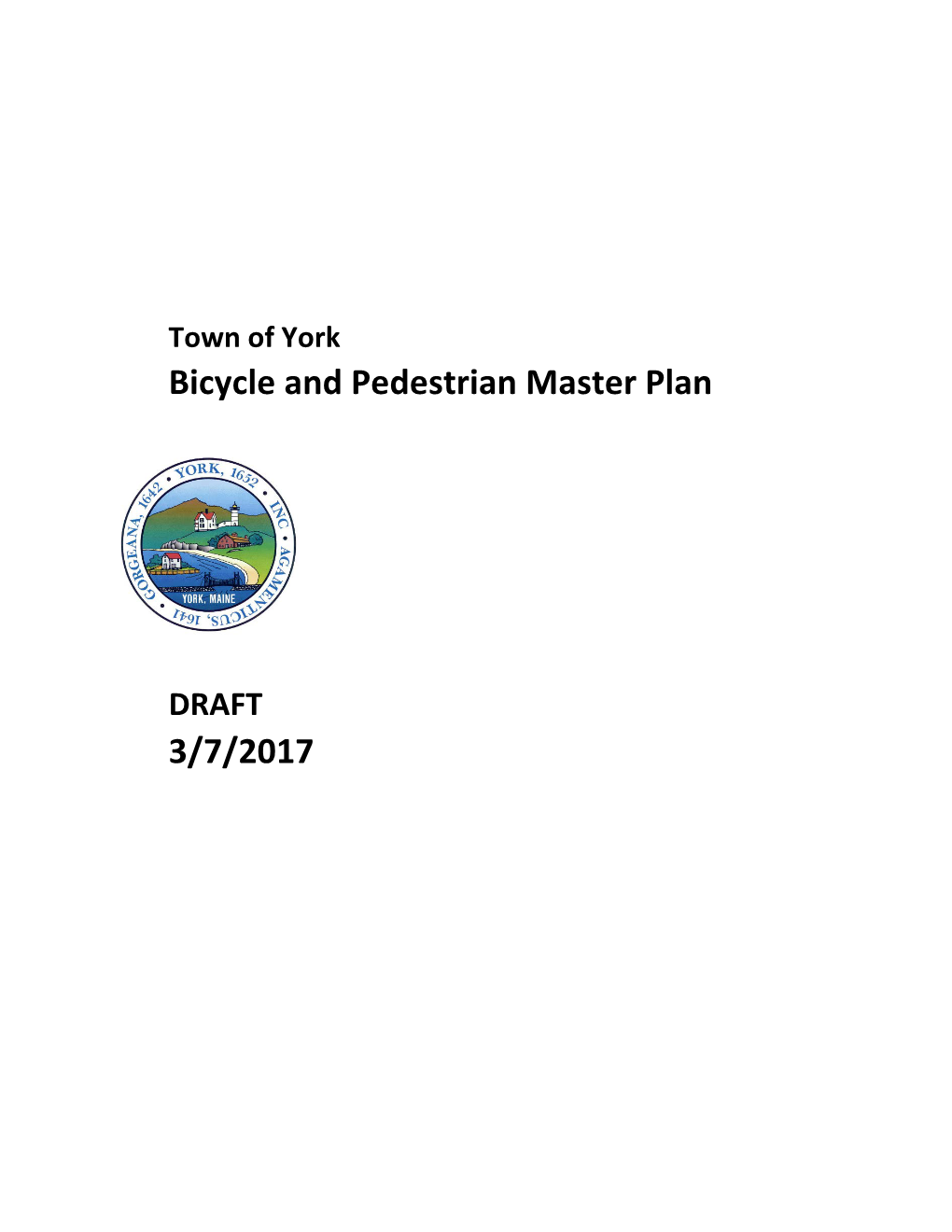 Bicycle and Pedestrian Master Plan 3/7/2017