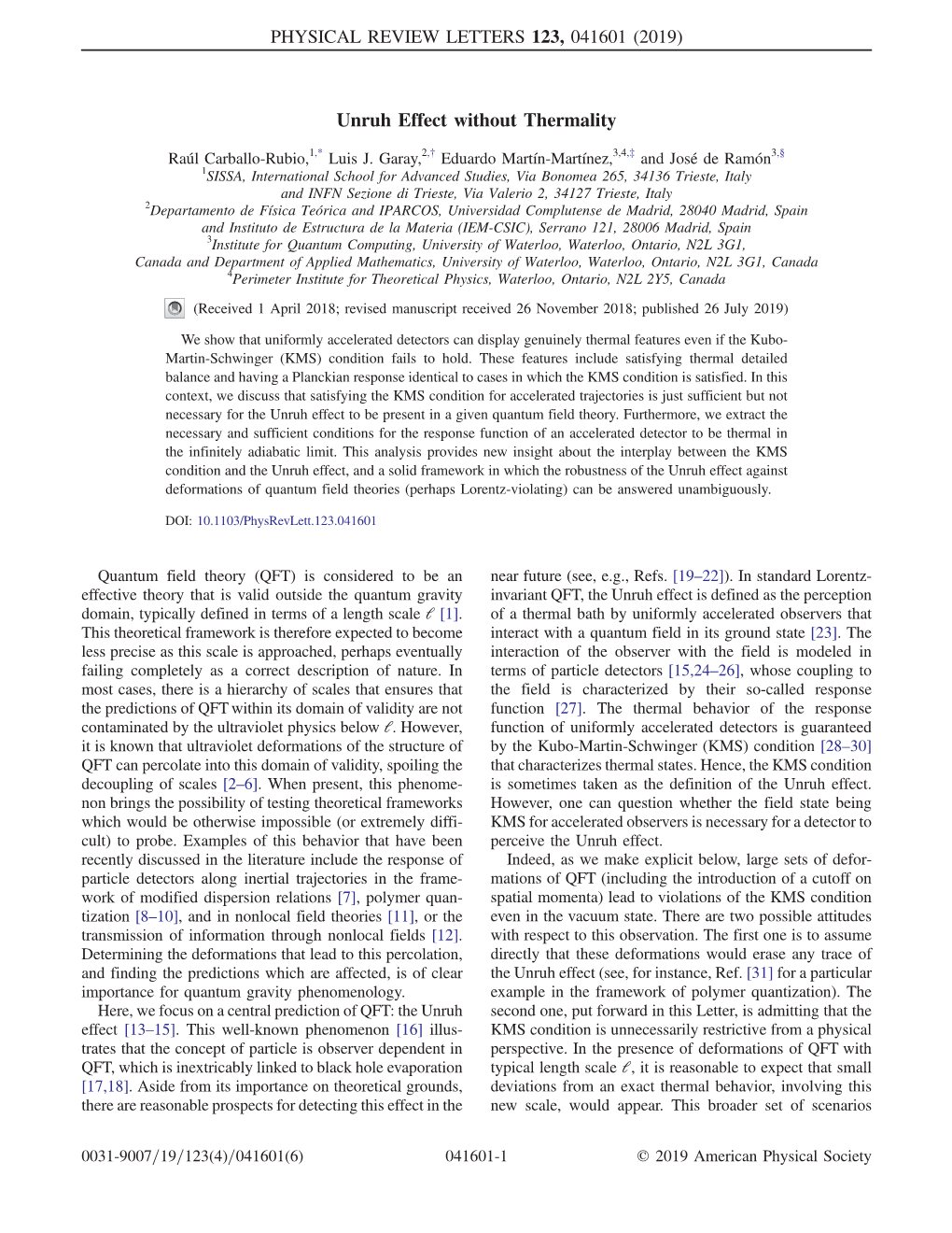 Unruh Effect Without Thermality