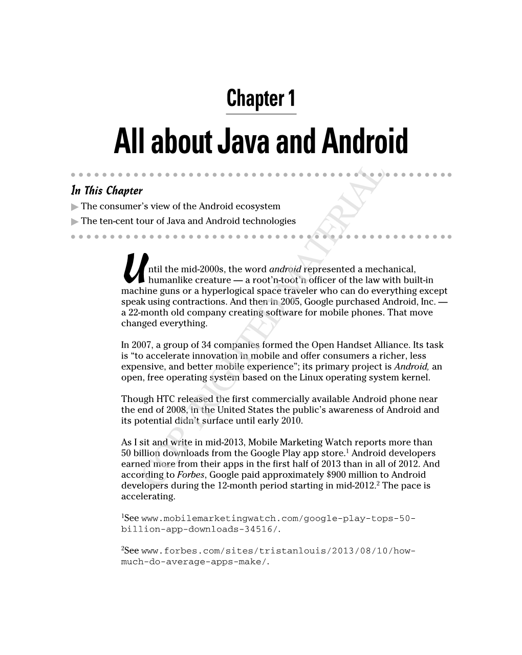 About Java and Android