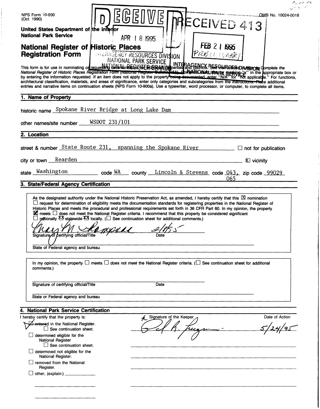 National Register of (Historic Places Registration Form