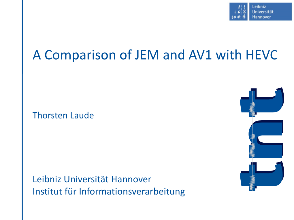 A Comparison of JEM and AV1 with HEVC